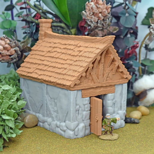 Tabletop wargaming terrain Village Cottage for dnd accessories-Scatter Terrain-Black Scroll Games- GriffonCo Shoppe