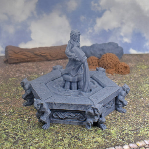 Tabletop wargaming terrain Village Fountain for dnd accessories-Scatter Terrain-Fat Dragon Games- GriffonCo Shoppe