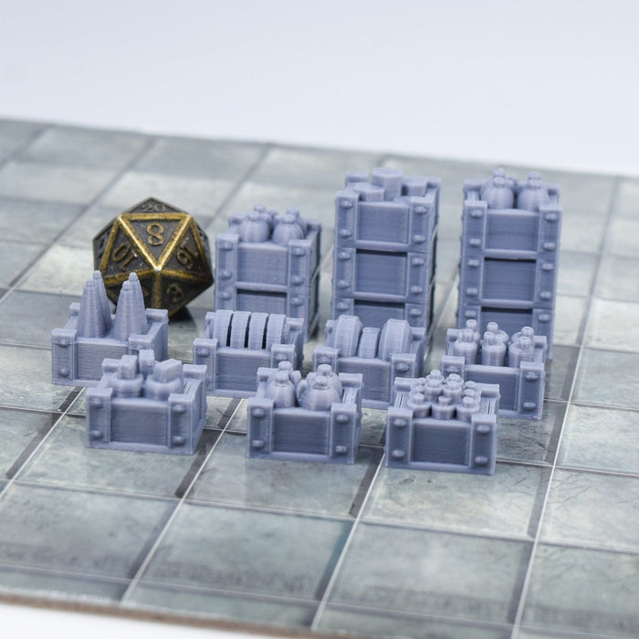 Tabletop wargaming terrain Weapon Crates for dnd accessories-Scatter Terrain-Hayland Terrain- GriffonCo Shoppe
