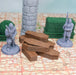 Tabletop wargaming terrain Wood Coffins for dnd accessories-Scatter Terrain-Fat Dragon Games- GriffonCo Shoppe