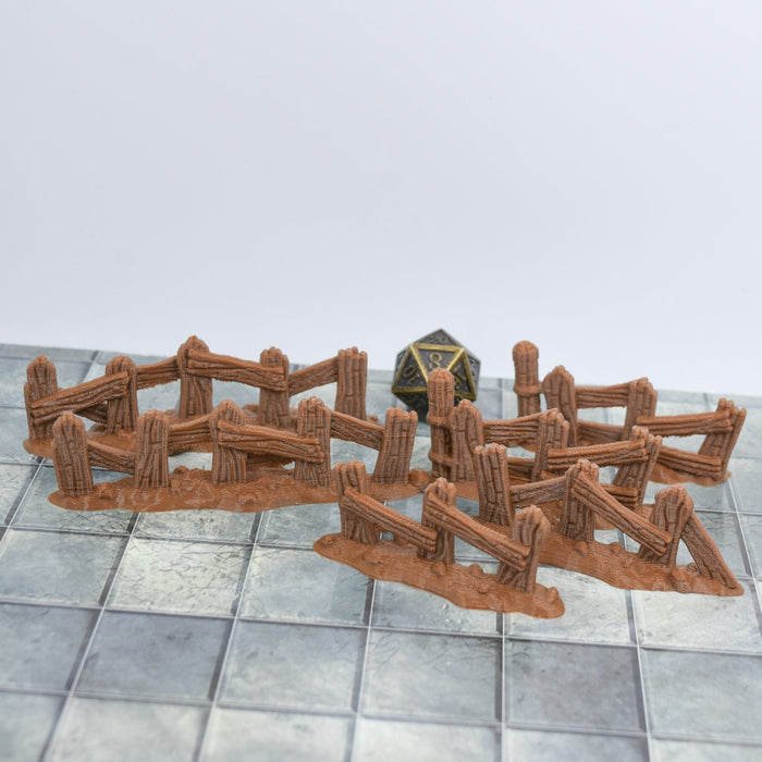 Tabletop wargaming terrain Wood Picket Fence Set for dnd accessories-Scatter Terrain-Vae Victis- GriffonCo Shoppe