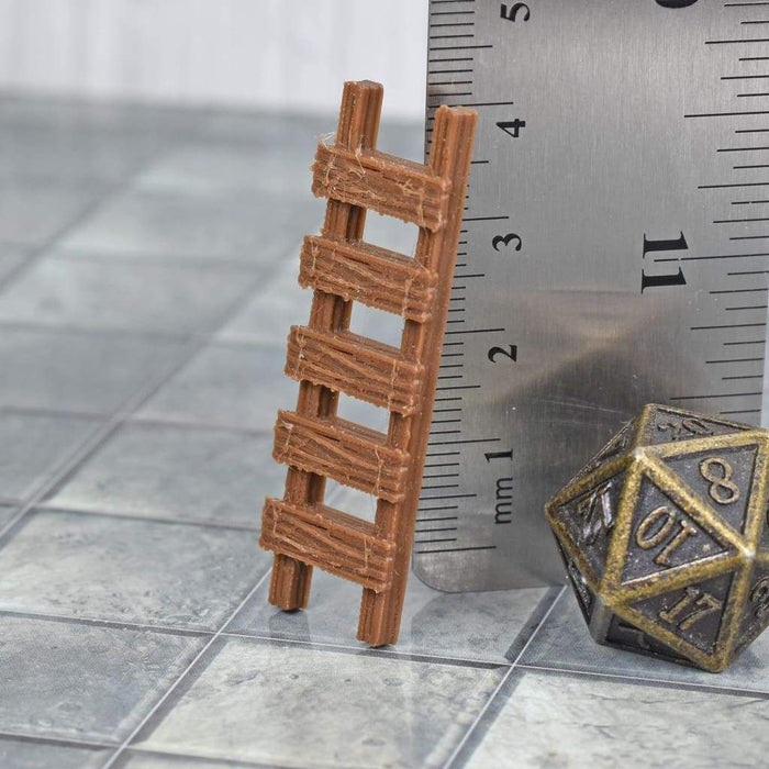 Tabletop wargaming terrain Wooden Ladders for dnd accessories-Scatter Terrain-Fat Dragon Games- GriffonCo Shoppe