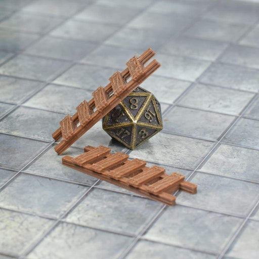 Tabletop wargaming terrain Wooden Ladders for dnd accessories-Scatter Terrain-Fat Dragon Games- GriffonCo Shoppe