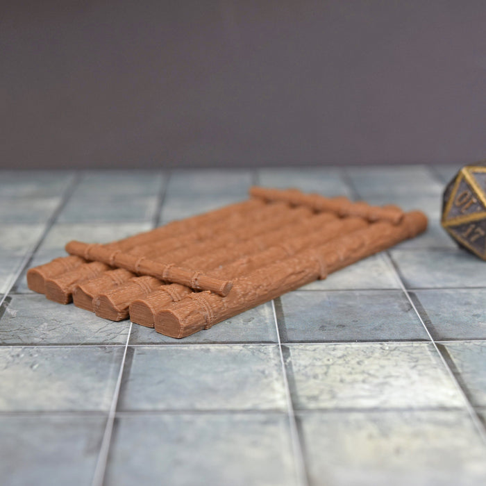 Tabletop wargaming terrain Wooden Rafts for dnd accessories-Scatter Terrain-Fat Dragon Games- GriffonCo Shoppe