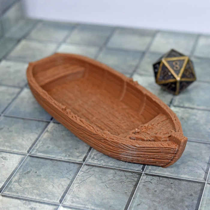 Tabletop wargaming terrain Wooden Rowboat for dnd accessories-Scatter Terrain-EC3D- GriffonCo Shoppe