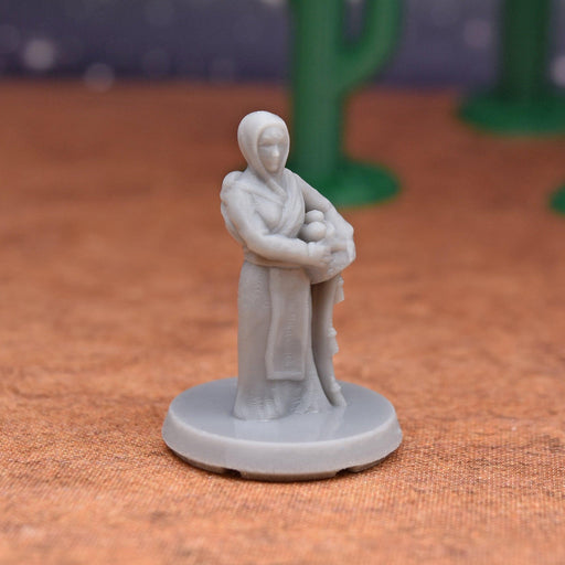 Young Mother Miniature for Dungeons and Dragons-Miniature-EC3D- GriffonCo Shoppe