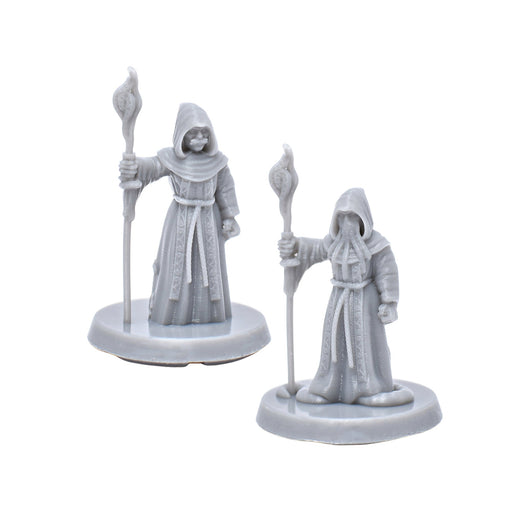 dnd Miniatures set of Cultists Standing unpainted figures-Miniature-EC3D- GriffonCo Shoppe
