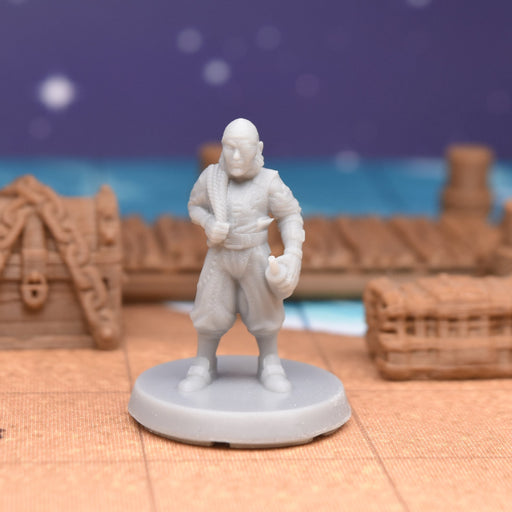 dnd Pirate Miniature Drinking Pirate figure for tabletop wargaming -Miniature-EC3D- GriffonCo Shoppe
