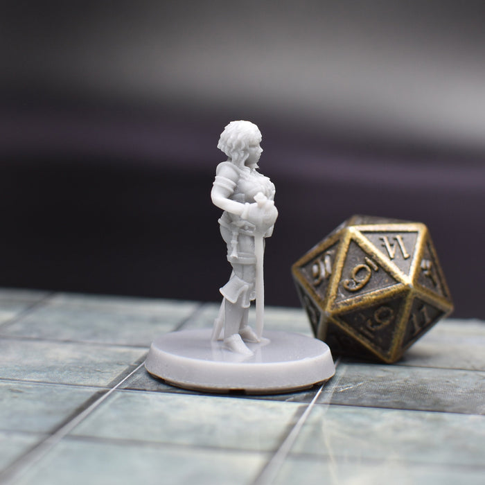 dnd Pirate Miniature Female Pirate Figure for tabletop wargaming -Miniature-EC3D- GriffonCo Shoppe