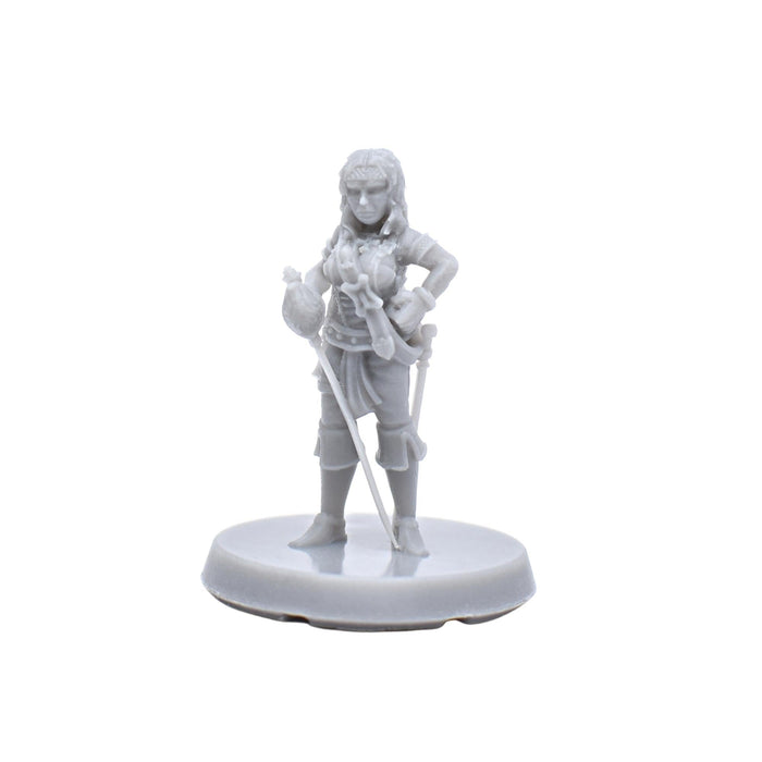 dnd Pirate Miniature Female Pirate Figure for tabletop wargaming -Miniature-EC3D- GriffonCo Shoppe