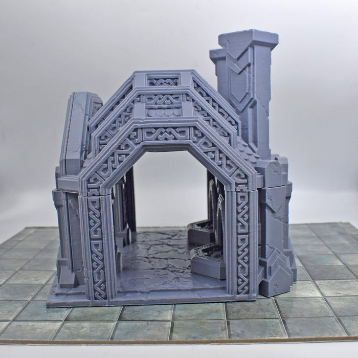 dnd Tabletop Wargaming Building Dwarf Double Forge-Scatter Terrain-Dark Realms- GriffonCo Shoppe