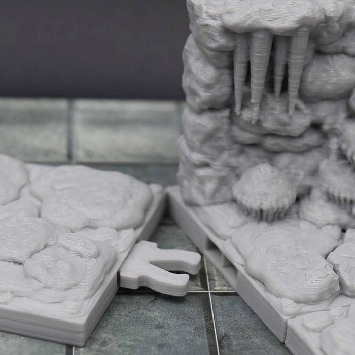 dnd Tiles DragonLock - Cavern - Column is 3D Printed for Tabletop-Terrain Tiles-Fat Dragon Games- GriffonCo Shoppe