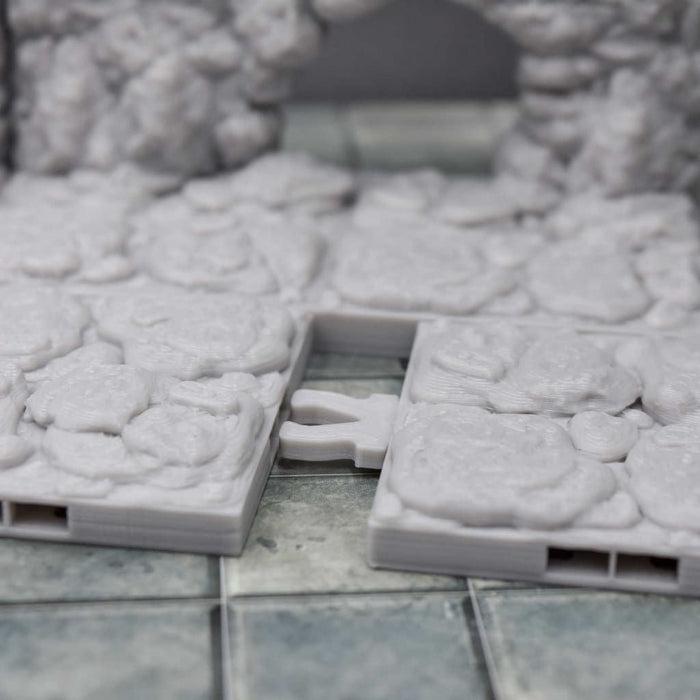 dnd Tiles DragonLock - Cavern - Entrance is 3D Printed for Tabletop-Terrain Tiles-Fat Dragon Games- GriffonCo Shoppe