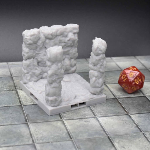 dnd Tiles DragonLock - Cavern - Passage Intersection is 3D Printed for-Terrain Tiles-Fat Dragon Games- GriffonCo Shoppe