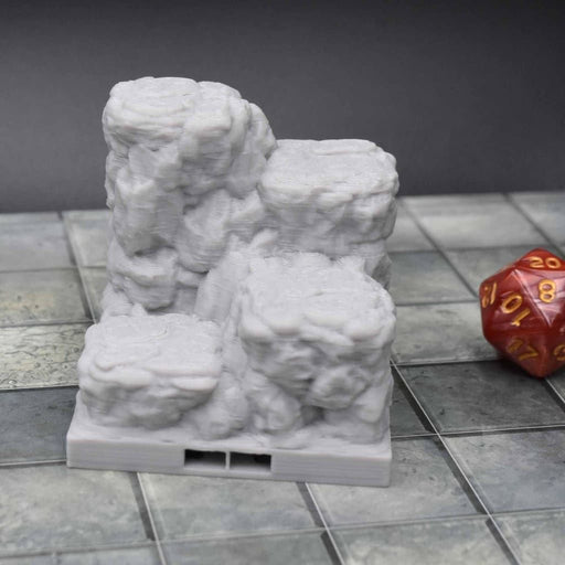 dnd Tiles DragonLock - Cavern - Staircase is 3D Printed for Tabletop-Terrain Tiles-Fat Dragon Games- GriffonCo Shoppe