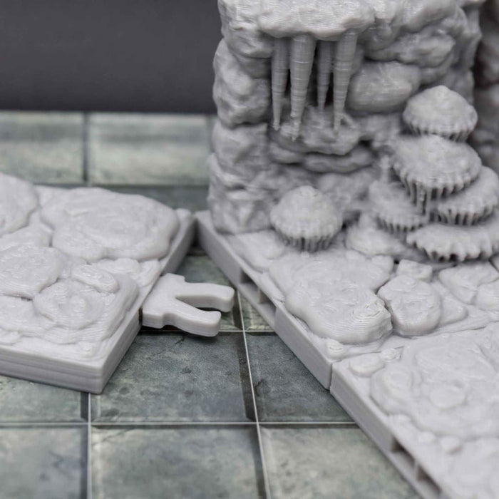 dnd Tiles DragonLock - Cavern - Stalagmite is 3D Printed for Tabletop-Terrain Tiles-Fat Dragon Games- GriffonCo Shoppe