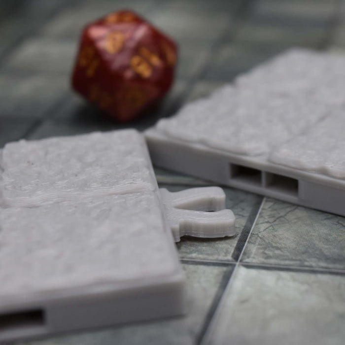 dnd Tiles DragonLock - Dungeon - Wall Alcove is 3D Printed for-Terrain Tiles-Fat Dragon Games- GriffonCo Shoppe