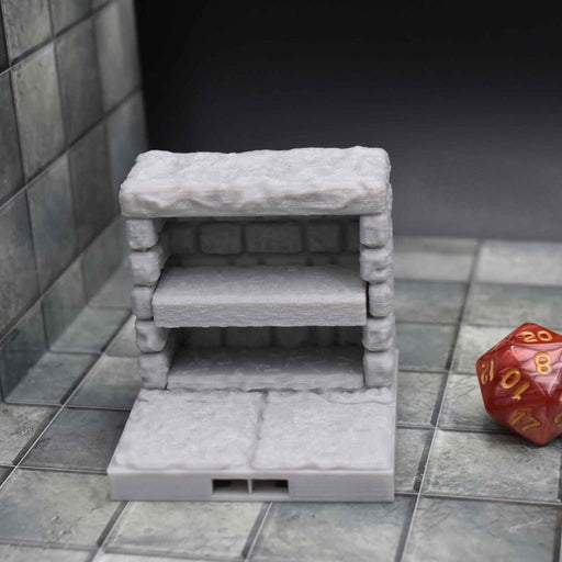 dnd Tiles DragonLock - Dungeon - Wall Crypt is 3D Printed for Tabletop-Terrain Tiles-Fat Dragon Games- GriffonCo Shoppe