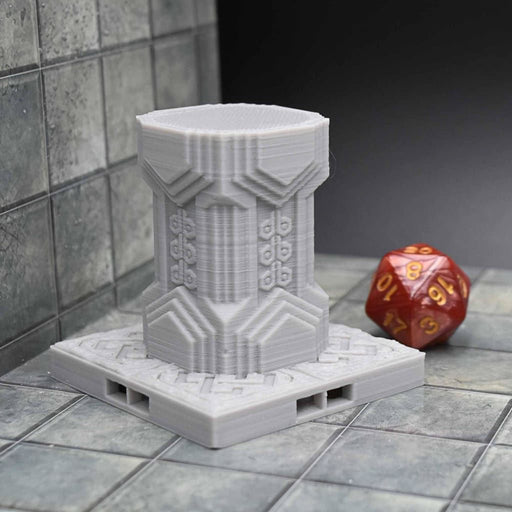 dnd Tiles DragonLock - Dwarven - Pillar is 3D Printed for Tabletop-Terrain Tiles-Fat Dragon Games- GriffonCo Shoppe