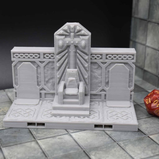 dnd Tiles DragonLock - Dwarven - Throne is 3D Printed for Tabletop-Terrain Tiles-Fat Dragon Games- GriffonCo Shoppe