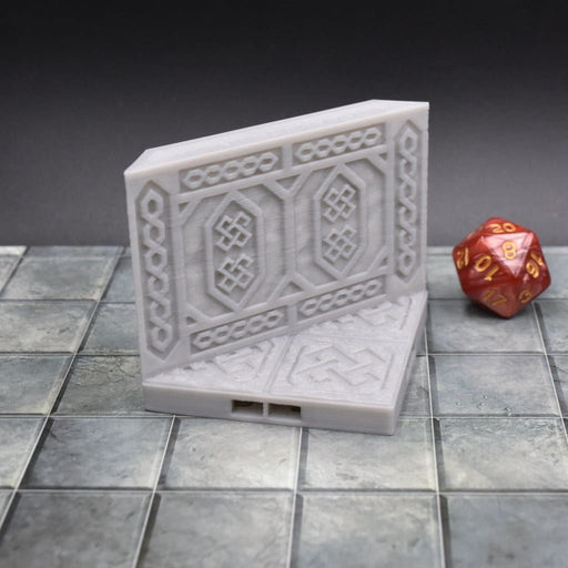 dnd Tiles DragonLock - Dwarven - Wall Angle is 3D Printed for Tabletop-Terrain Tiles-Fat Dragon Games- GriffonCo Shoppe