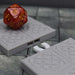 dnd Tiles DragonLock - Dwarven - Wall Corner is 3D Printed for-Terrain Tiles-Fat Dragon Games- GriffonCo Shoppe