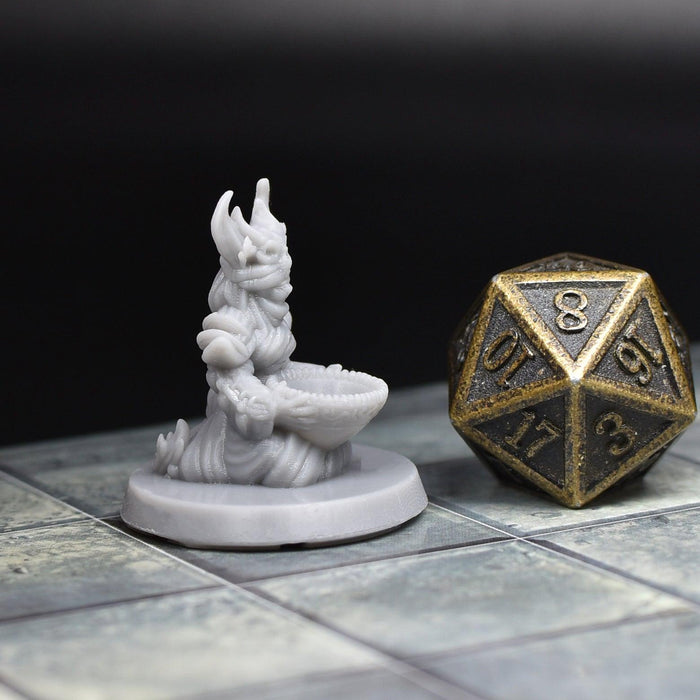 dnd miniature Catfolk Seer for dungeons and slaying dragons in tabletop wargaming.-Miniature-EC3D- GriffonCo Shoppe