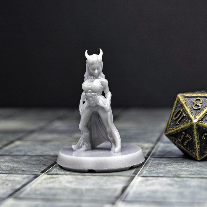 dnd miniature Demonkin Courtesan for dungeons and slaying dragons in tabletop wargaming.-Miniature-EC3D- GriffonCo Shoppe
