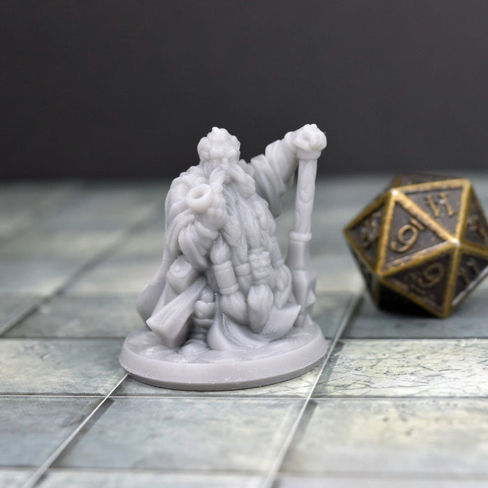 dnd miniature Dwarf with Pipe for dungeons and slaying dragons in tabletop wargaming.-Miniature-Arbiter- GriffonCo Shoppe