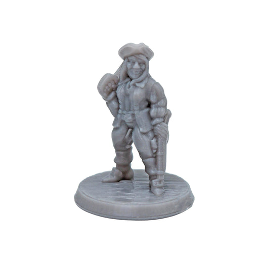 dnd miniature Female Pirate Pistol for dungeons and slaying dragons in tabletop wargaming.-Miniature-Brite Minis- GriffonCo Shoppe
