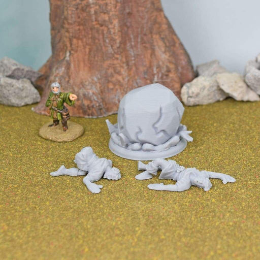 dnd miniature Giant Attack Casualties for dungeons and slaying dragons in tabletop wargaming.-Miniature-Valandar on Thingiverse- GriffonCo Shoppe