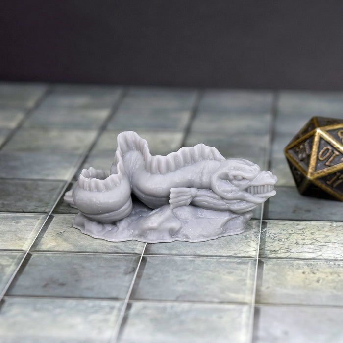 dnd miniature Giant Eel for dungeons and slaying dragons in tabletop wargaming.-Miniature-EC3D- GriffonCo Shoppe