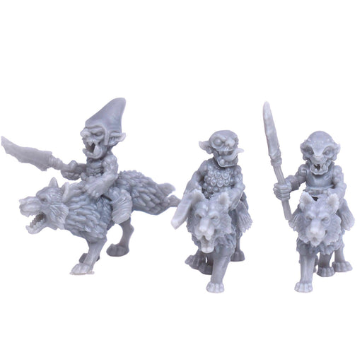 dnd miniature Goblin Wolf Rider - Spear for dungeons and slaying dragons in tabletop wargaming.-Miniature-Duncan Shadow- GriffonCo Shoppe
