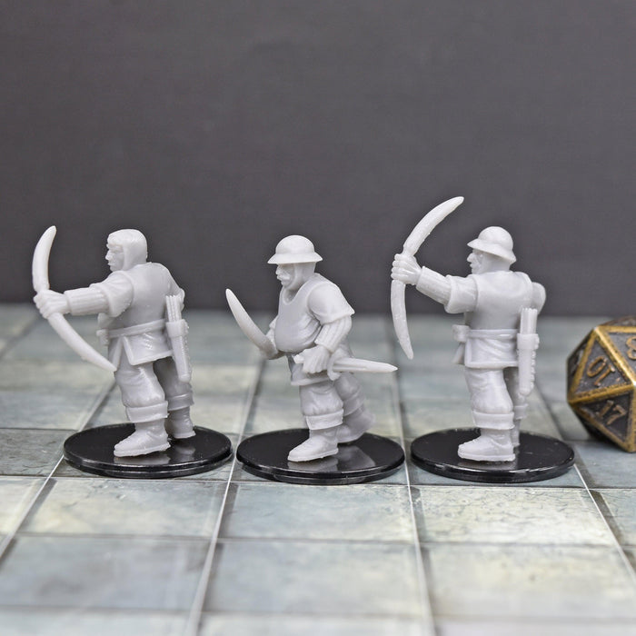 dnd miniature Guard - Archers for dungeons and slaying dragons in tabletop wargaming.-Miniature-Duncan Shadow- GriffonCo Shoppe