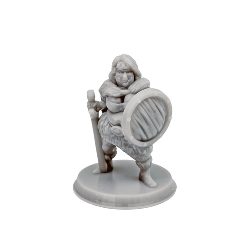 dnd miniature Human Female Barbarian for dungeons and slaying dragons in tabletop wargaming.-Miniature-Brite Minis- GriffonCo Shoppe