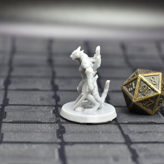 dnd miniature Lizardman Fighter for dungeons and slaying dragons in tabletop wargaming.-Miniature-EC3D- GriffonCo Shoppe