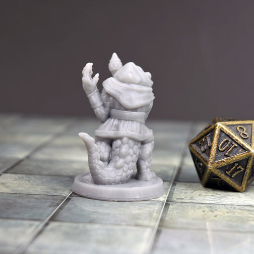 dnd miniature Lizardman Mage for dungeons and slaying dragons in tabletop wargaming.-Miniature-Brite Minis- GriffonCo Shoppe