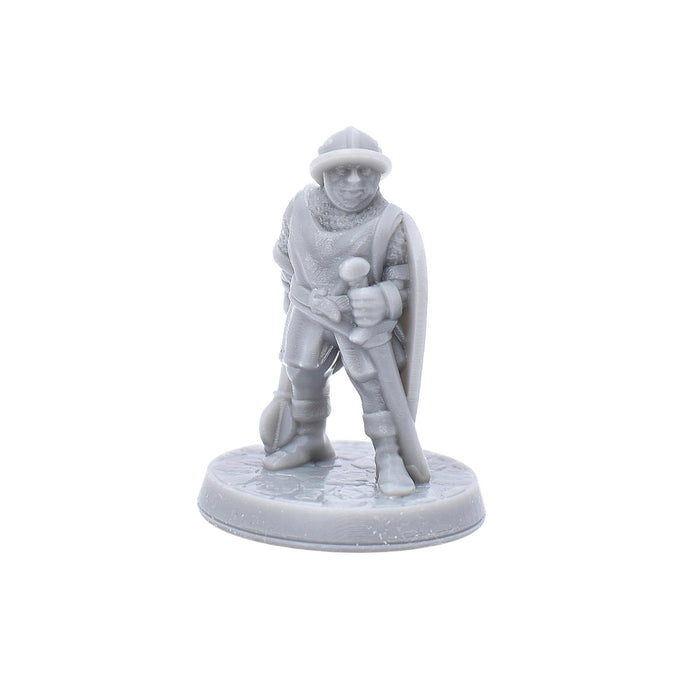 dnd miniature Men at Arms with Mace for dungeons and slaying dragons in tabletop wargaming.-Miniature-Brite Minis- GriffonCo Shoppe