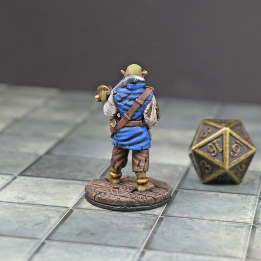 dnd miniature Painted Orc Pirate with Chest for dungeons and slaying dragons in tabletop wargaming.-Miniature-Vae Victis- GriffonCo Shoppe