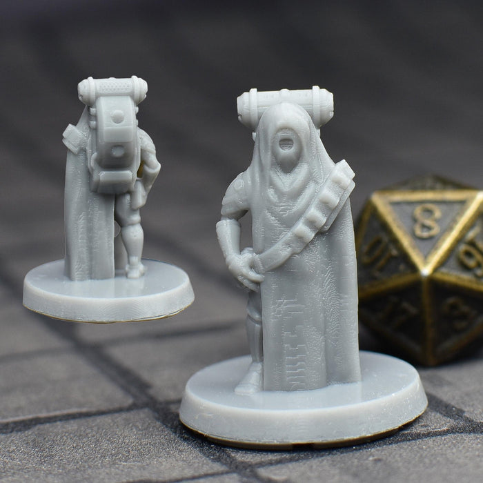 dnd miniature Sci-Fi Civilian Set for dungeons and slaying dragons in tabletop wargaming.-Miniature-EC3D- GriffonCo Shoppe