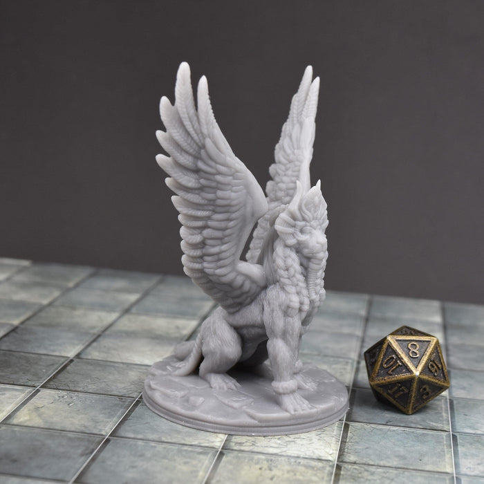 dnd miniature Sphinx for dungeons and slaying dragons in tabletop wargaming.-Miniature-EC3D- GriffonCo Shoppe