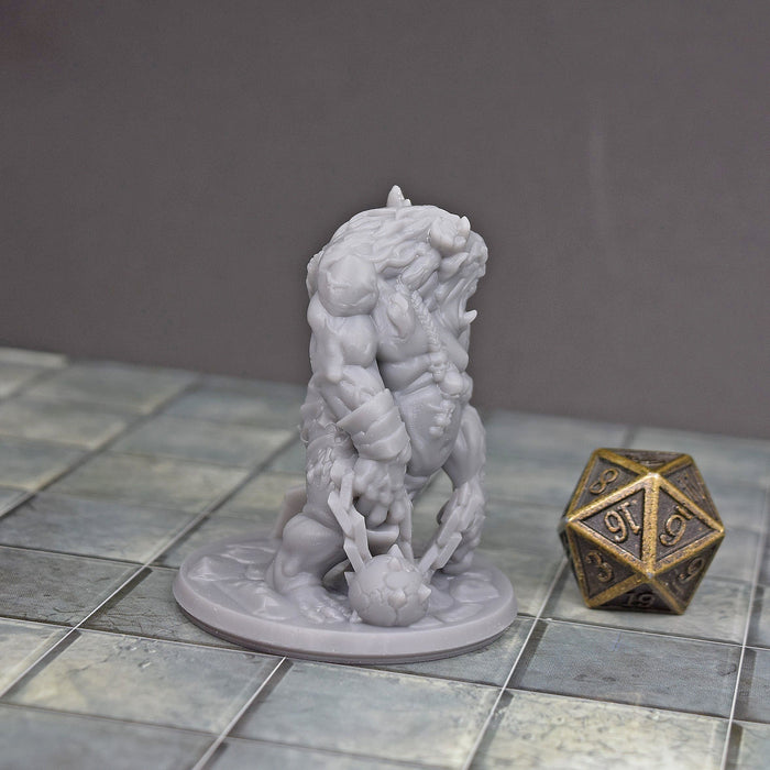 dnd miniature Troll with Arrows for dungeons and slaying dragons in tabletop wargaming.-Miniature-Arbiter- GriffonCo Shoppe