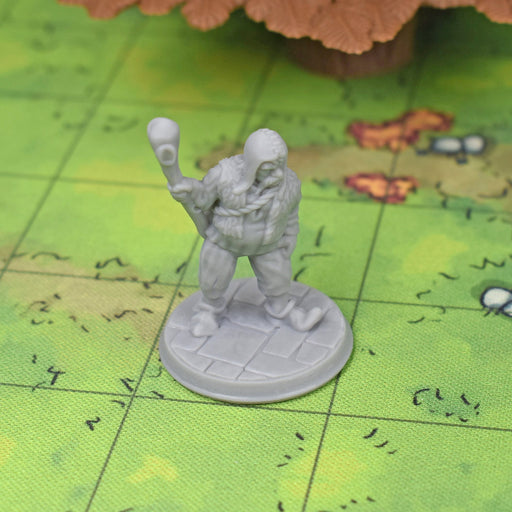 dnd miniature Villager with Club for tabletop wargaming is 3D printed-Miniature-Brite Minis- GriffonCo Shoppe