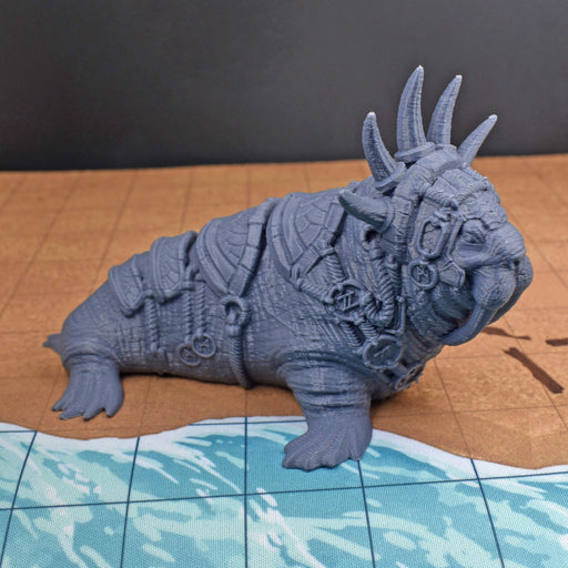 dnd miniature Walrus God for dungeons and slaying dragons in tabletop wargaming.-Miniature-EC3D- GriffonCo Shoppe