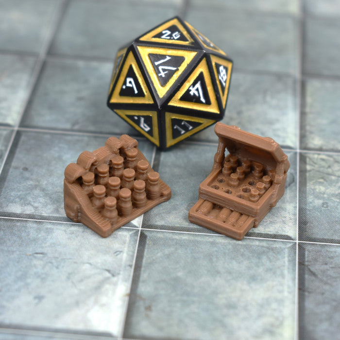 dnd terrain accessories Apothecary Furniture Set for tabletop wargaming-Scatter Terrain-EC3D- GriffonCo Shoppe